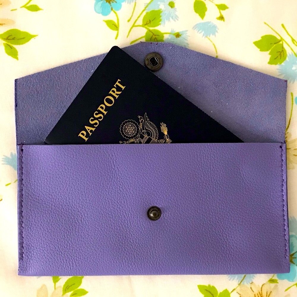 Hand Crafted Light Purple Wallet Clutch